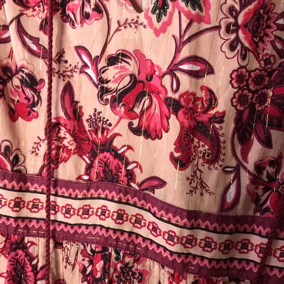 Kate Spade New York Sleeveless Paisley Blossom Dress Conch Shell Womens Sz 6 - Picture 7 of 12